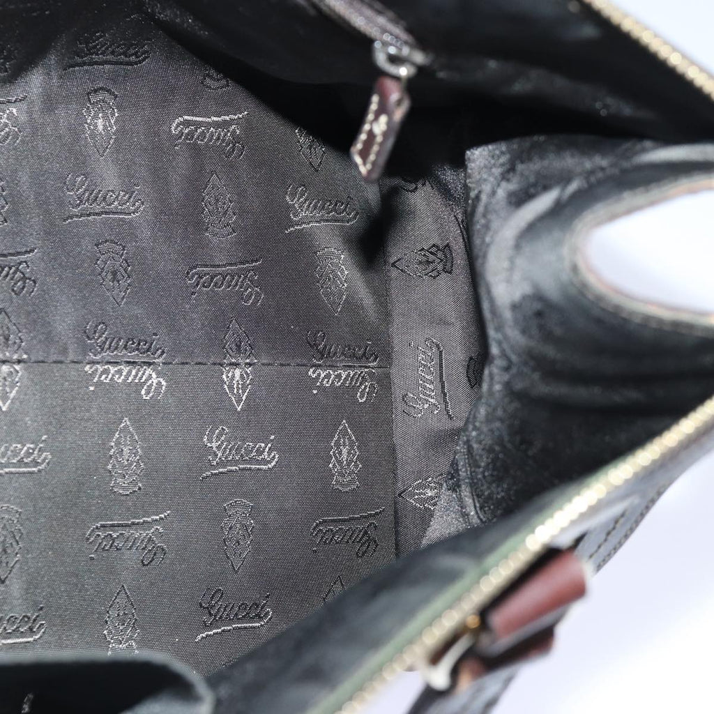 GUCCI GG Canvas Hand Bag Coated Canvas Beige 87619