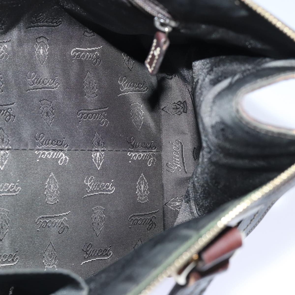 GUCCI GG Canvas Hand Bag Coated Canvas Beige 87619