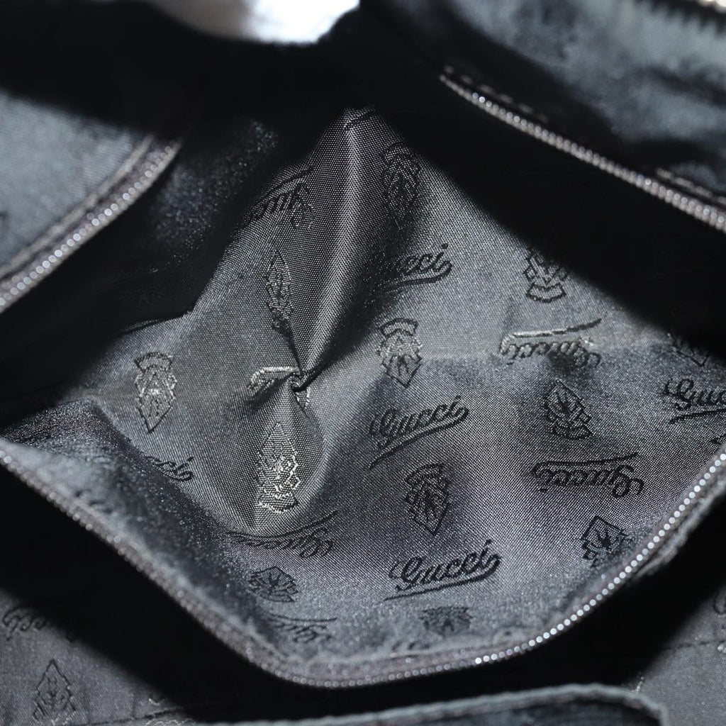 GUCCI GG Canvas Hand Bag Coated Canvas Beige 87619