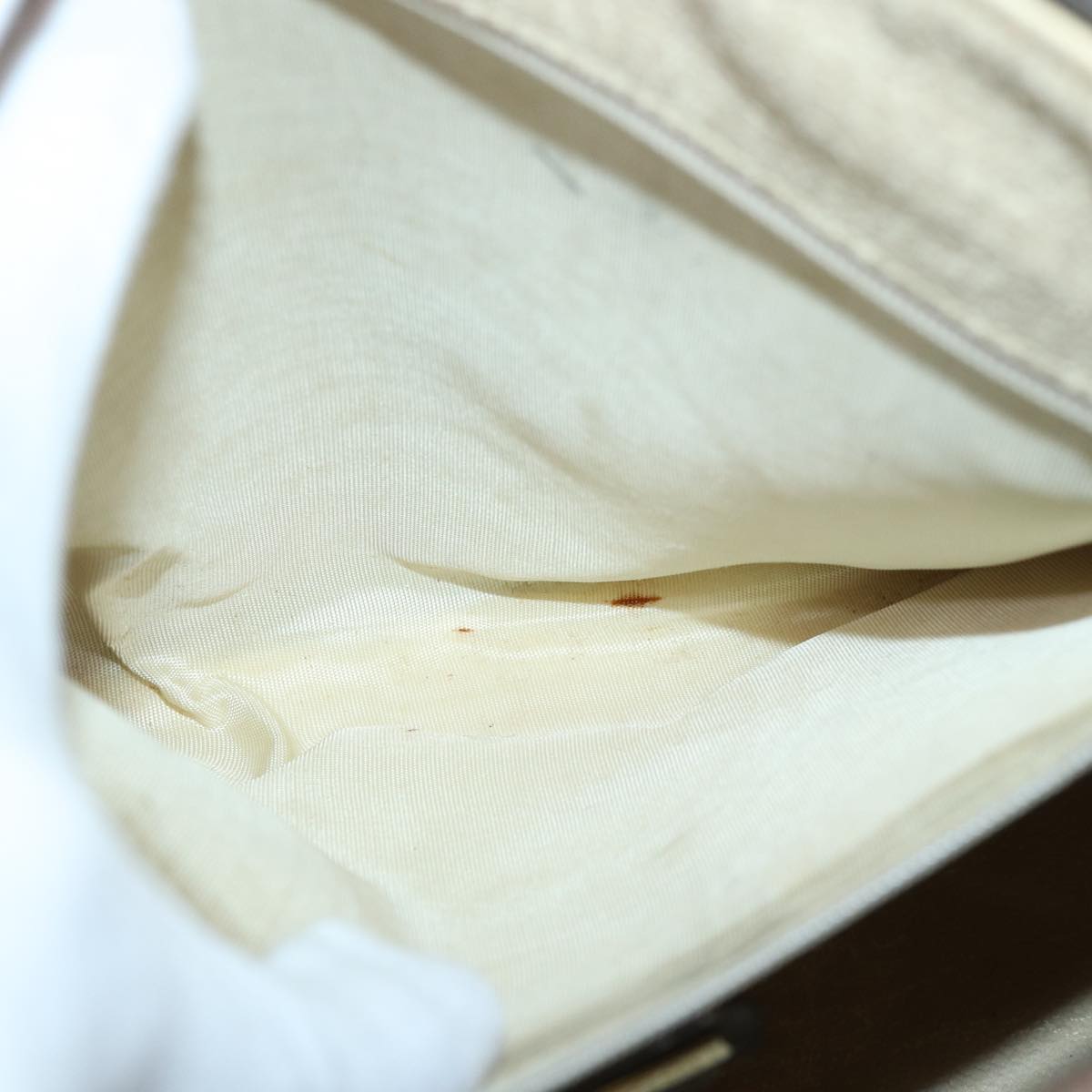 GUCCI GG Canvas Boston Bag PVC Leather Beige 87620