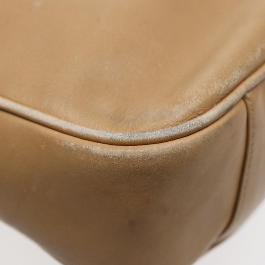 GUCCI Shoulder Bag Leather 2way Beige Gold 001 1705 1638 87627