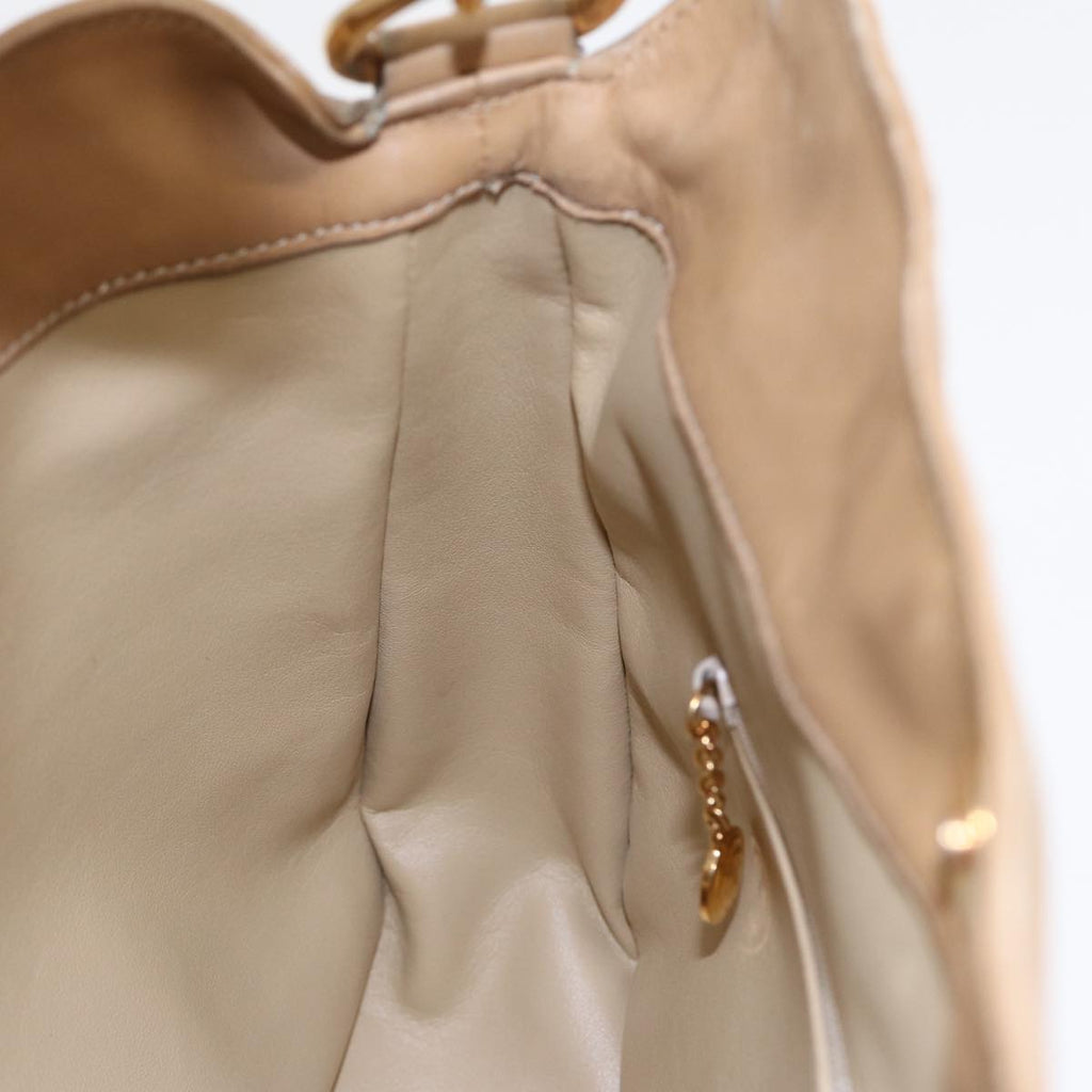 GUCCI Shoulder Bag Leather 2way Beige Gold 001 1705 1638 87627