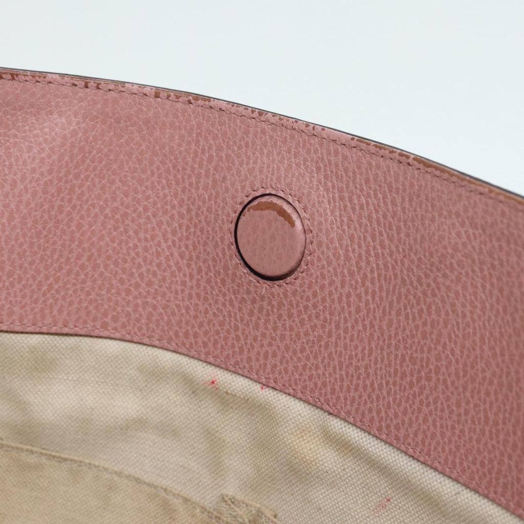 GUCCI Tote Bag Leather Gray Gold 354408 87628