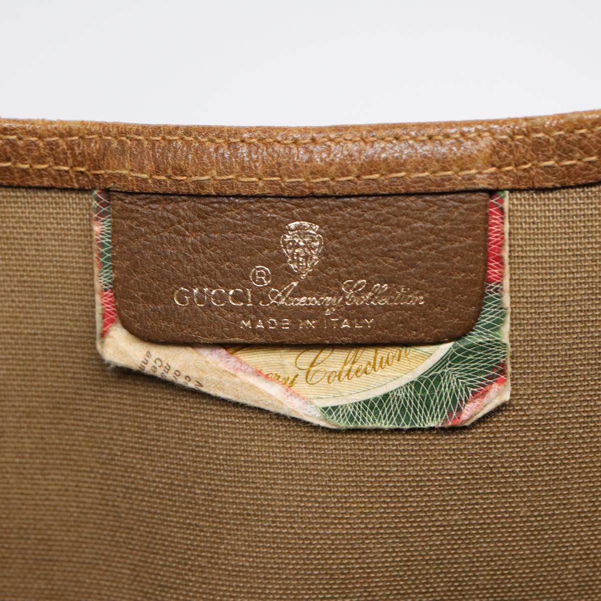 GUCCI GG Supreme Web Sherry Line Tote Bag PVC Beige Red 40 02 003 87629