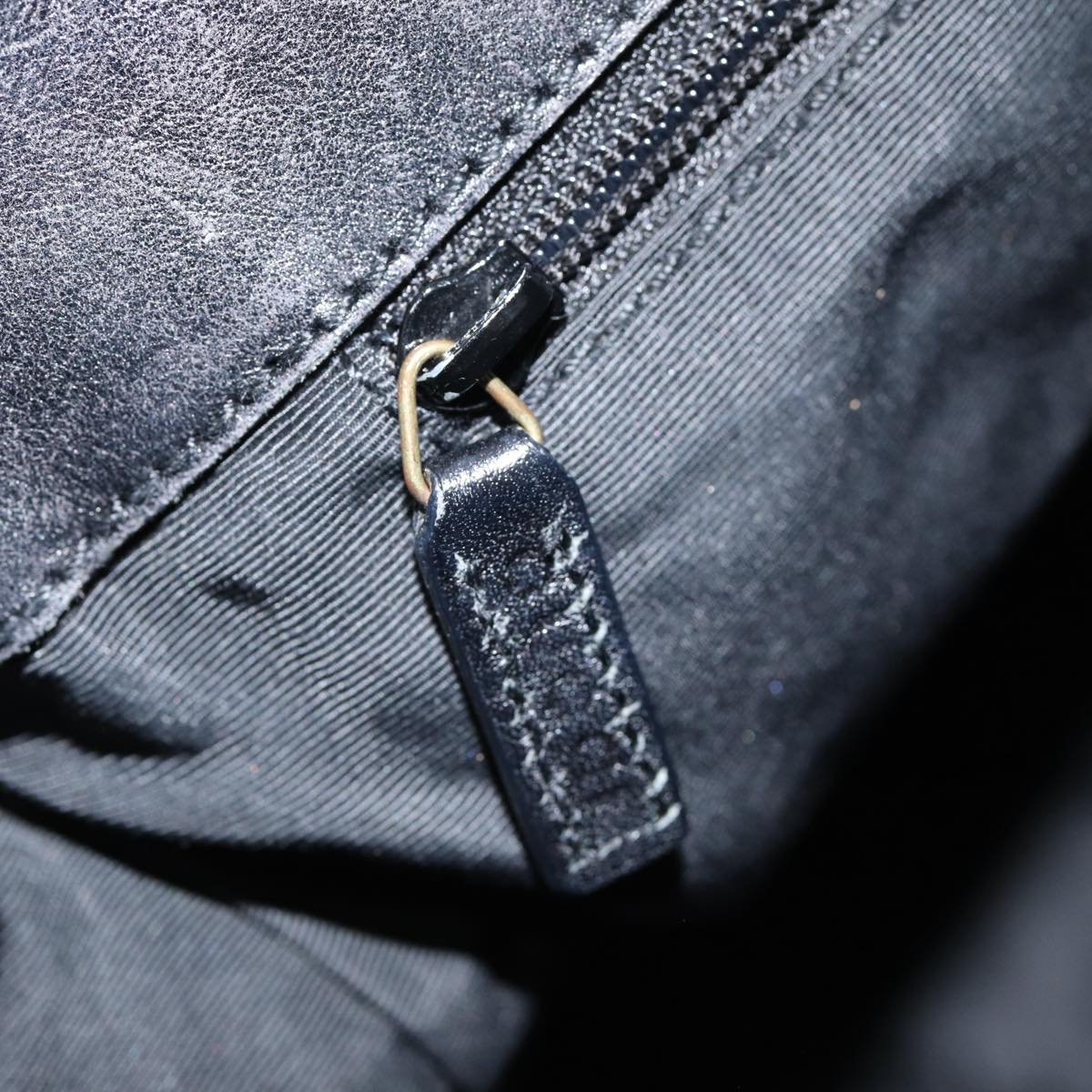 GUCCI GG Canvas Shoulder Bag Black Silver 91761 87782