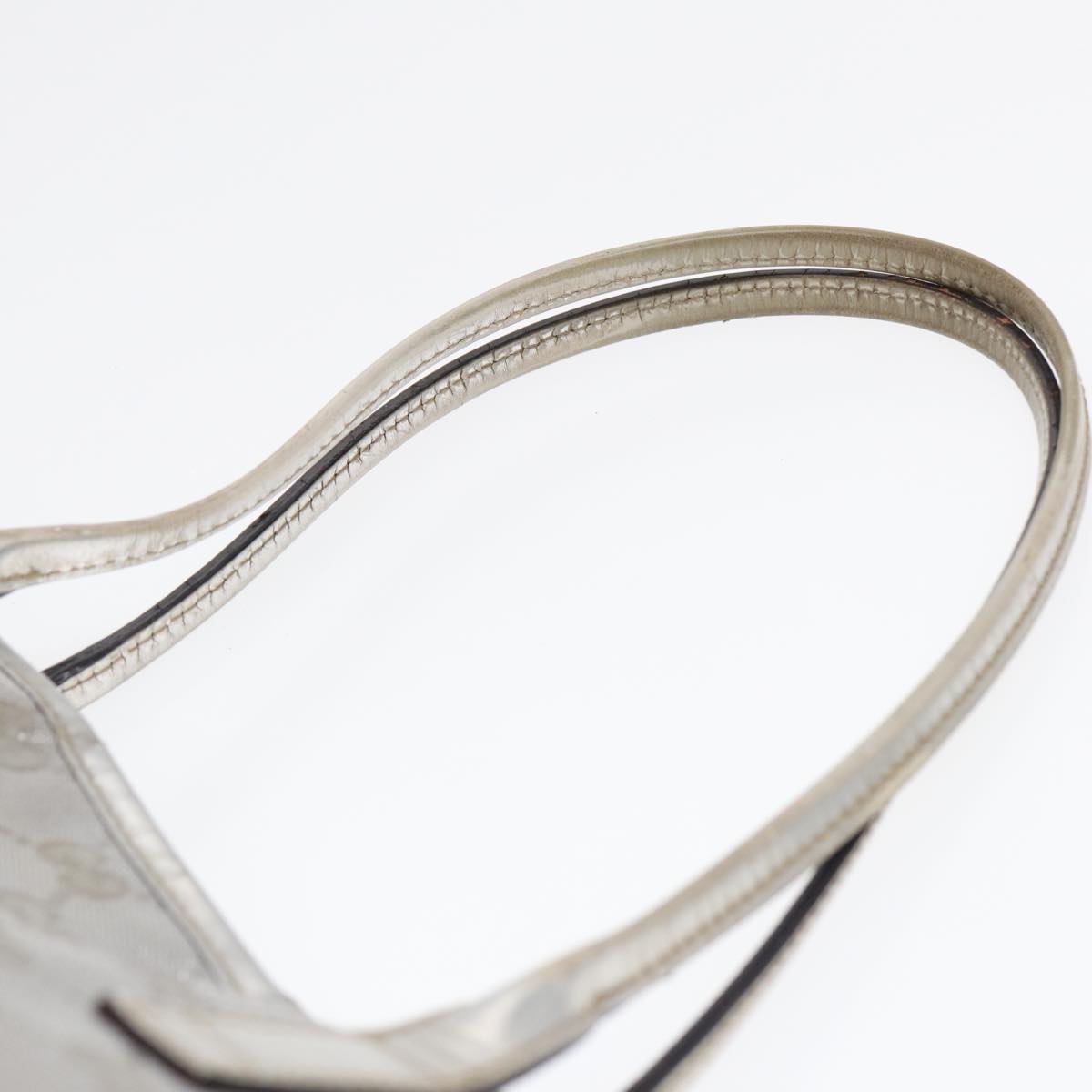 GUCCI GG Canvas Tote Bag Silver 87799