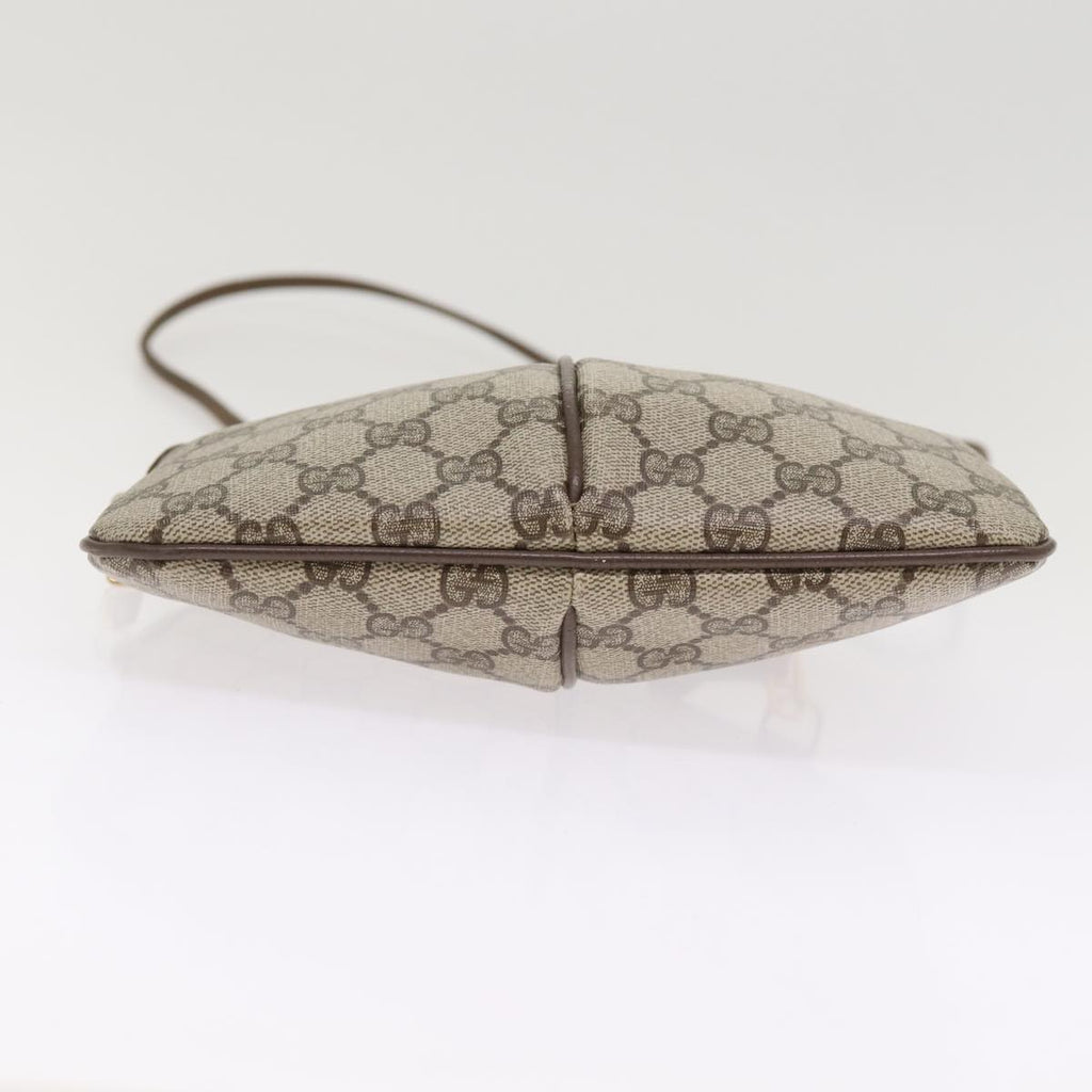 GUCCI GG Supreme Web Sherry Line Shoulder Bag PVC Beige 904 02 047 87866