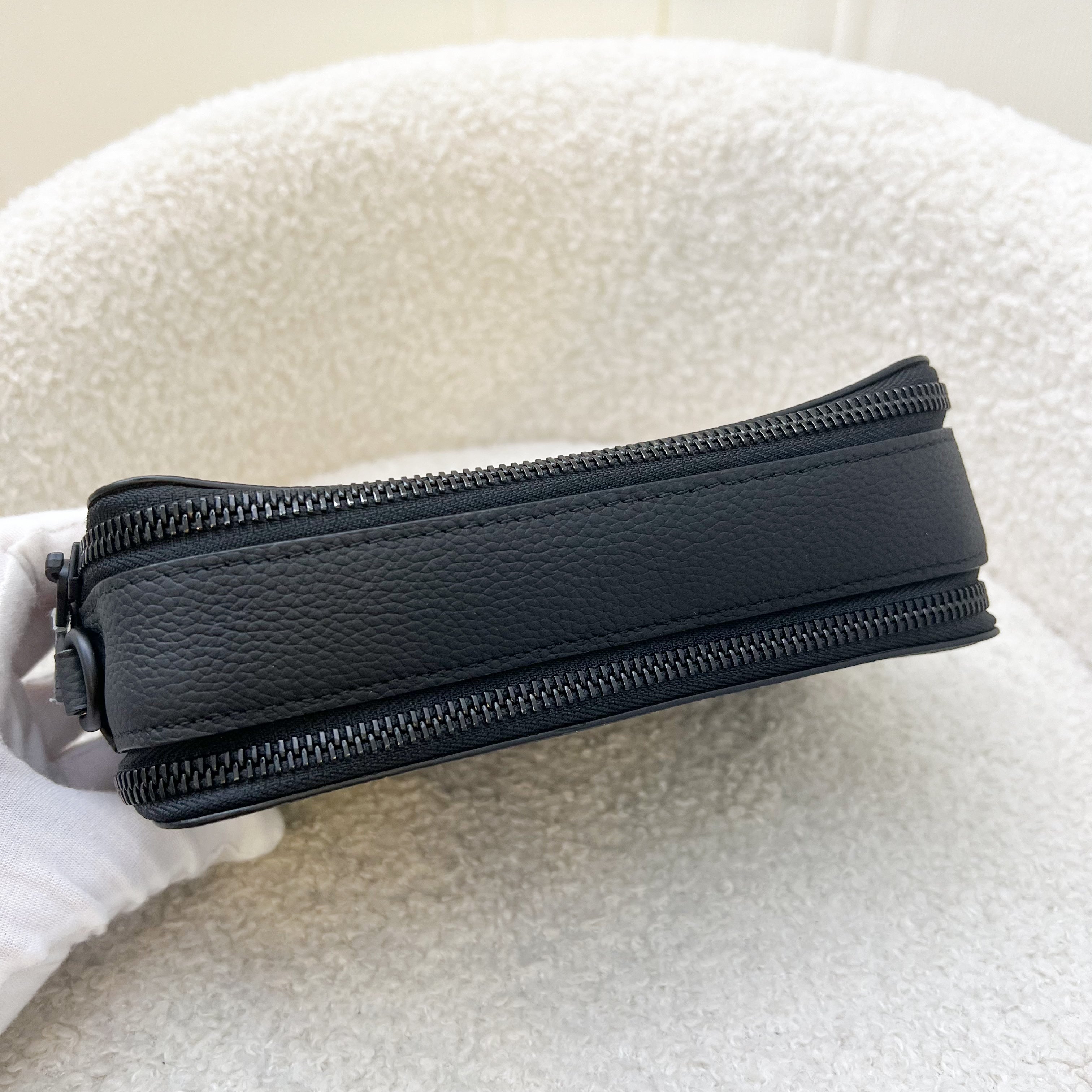 LV Alpha Wearable Wallet in Black Calf Leather and BHW