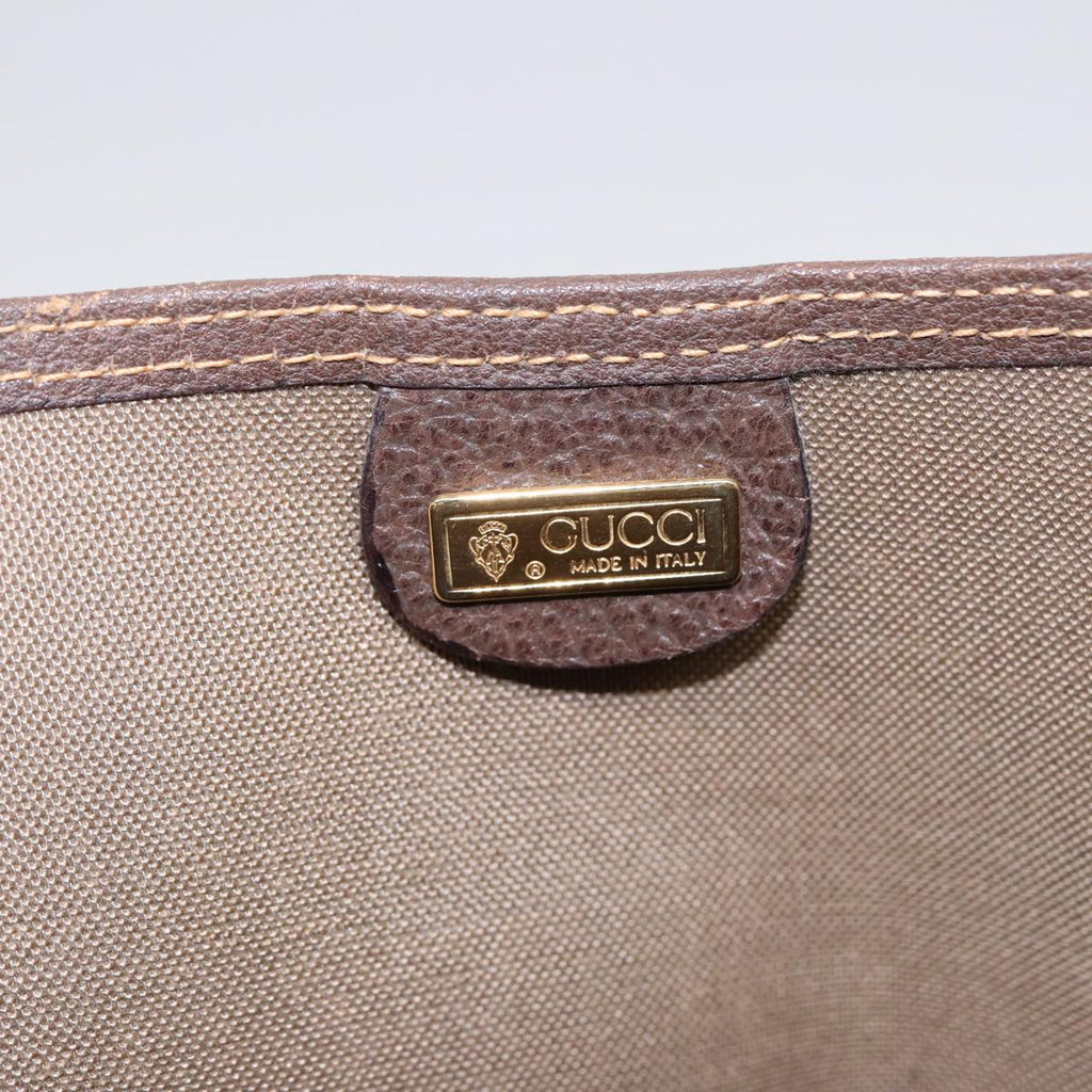 GUCCI GG Supreme Web Sherry Line Tote Bag PVC Beige Red Green 002 123 87902