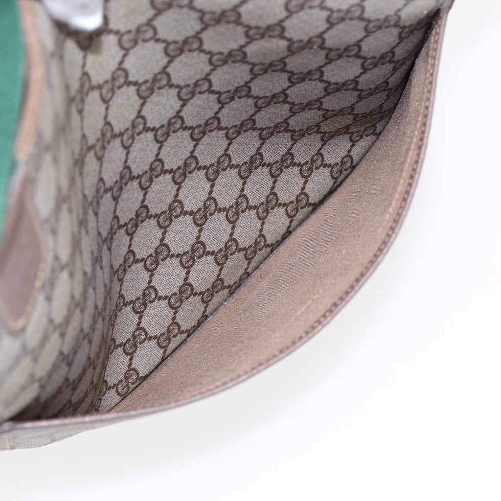 GUCCI GG Supreme Web Sherry Line Tote Bag PVC Beige Red Green 002 123 87902