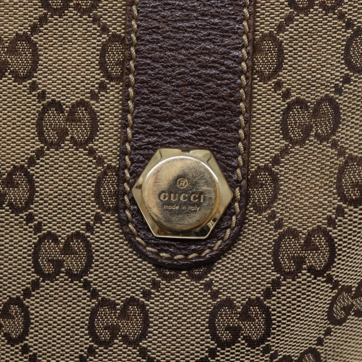 GUCCI GG Canvas Tote Bag Beige Gold 153009 87903