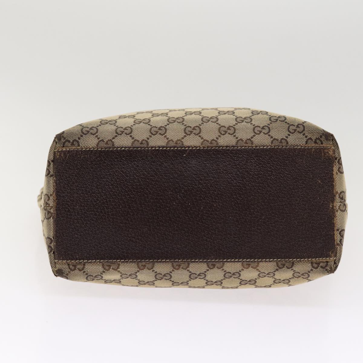 GUCCI GG Canvas Tote Bag Beige Gold 153009 87903