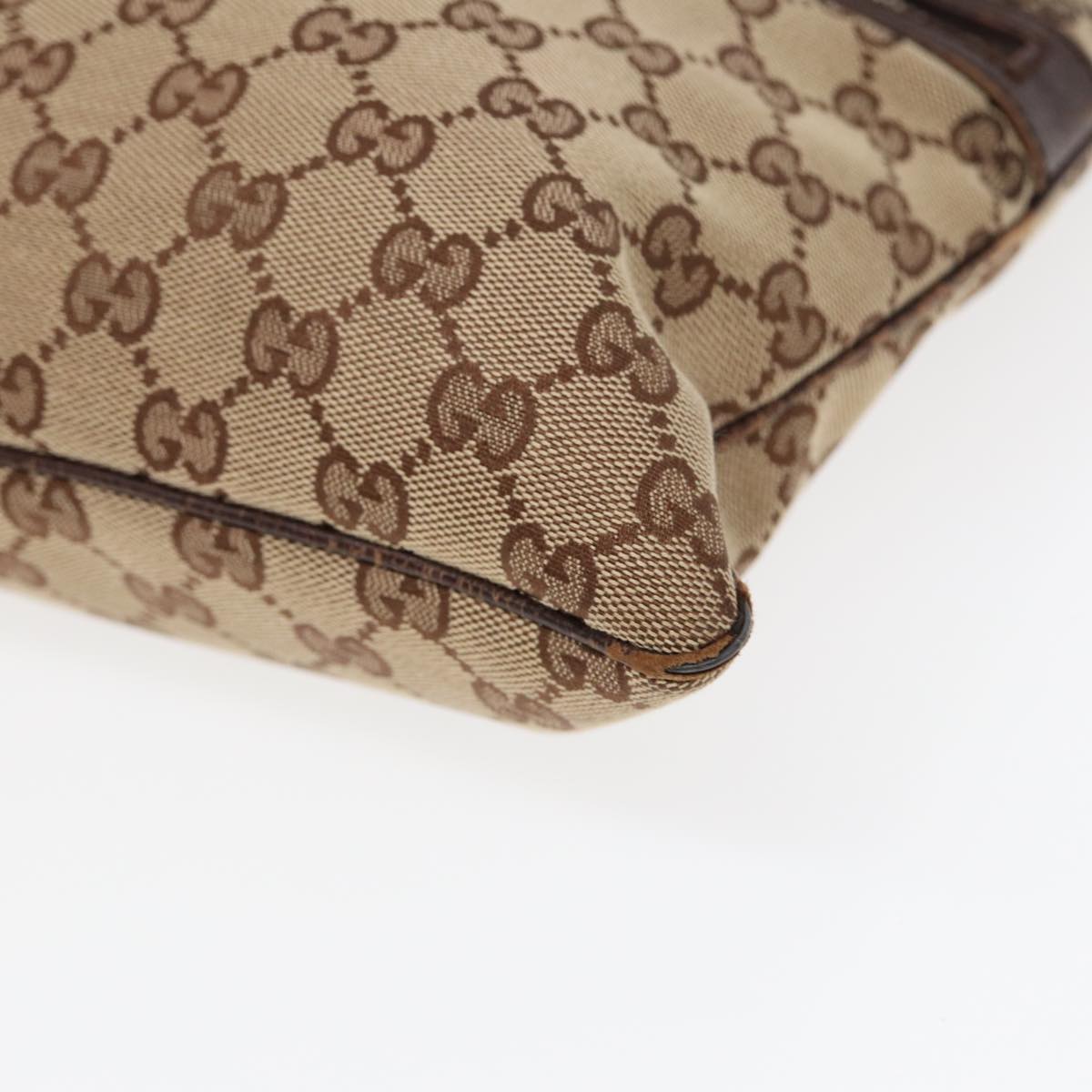 GUCCI GG Canvas Web Sherry Line Shoulder Bag Beige Red Green 145809 87905