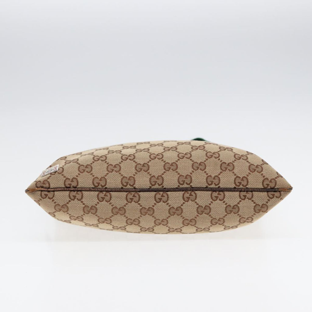 GUCCI GG Canvas Web Sherry Line Shoulder Bag Beige Red Green 145809 87905