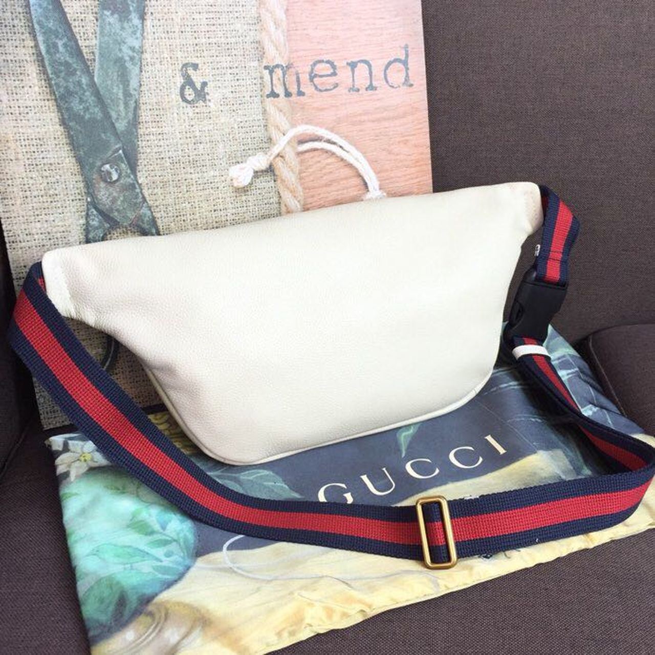 Glami Print Waist Belt Bag White For Women And Men 15in/39cm Glami 530412