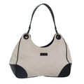 GUCCI Shoulder Bag Canvas Leather Outlet Brown White 257265 87915