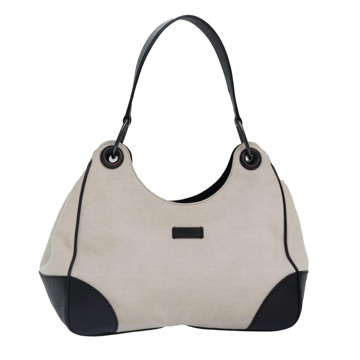 GUCCI Shoulder Bag Canvas Leather Outlet Brown White 257265 87915