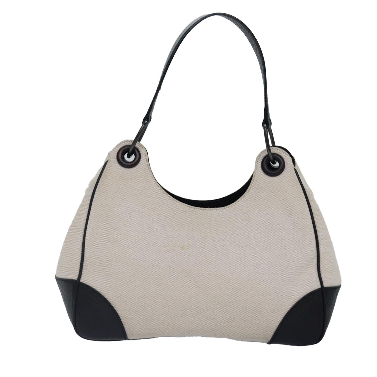 GUCCI Shoulder Bag Canvas Leather Outlet Brown White 257265 87915