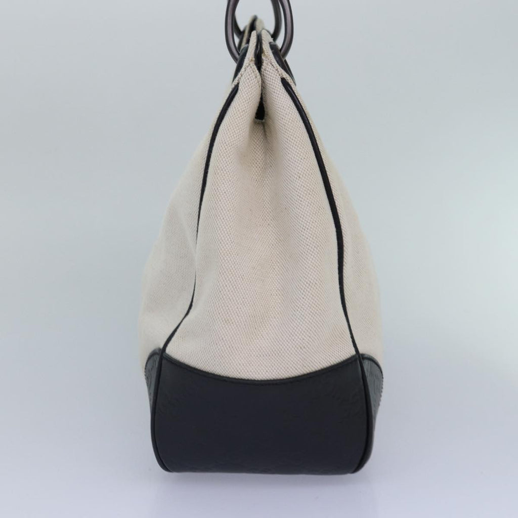 GUCCI Shoulder Bag Canvas Leather Outlet Brown White 257265 87915