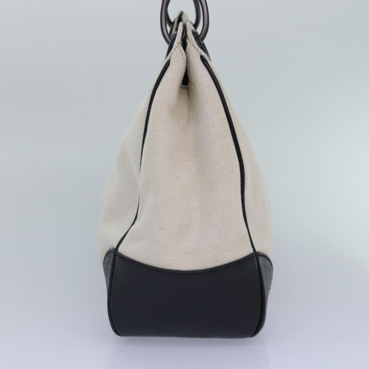 GUCCI Shoulder Bag Canvas Leather Outlet Brown White 257265 87915