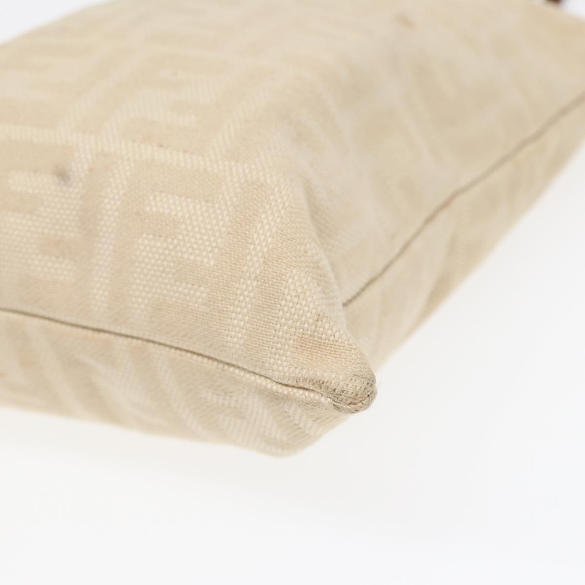 FENDI Zucca Canvas Hand Bag Beige 87916