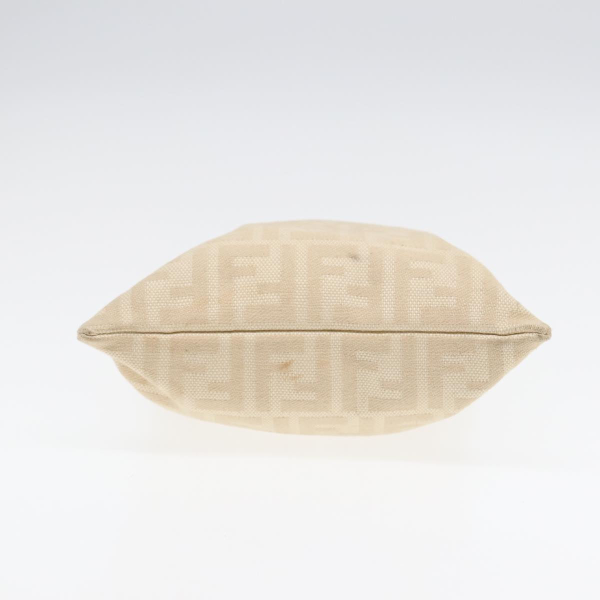 FENDI Zucca Canvas Hand Bag Beige 87916