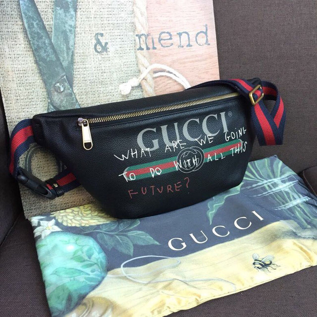 Glami Print Waist Belt Bag Black For Women And Men 15in/39cm Glami 530412