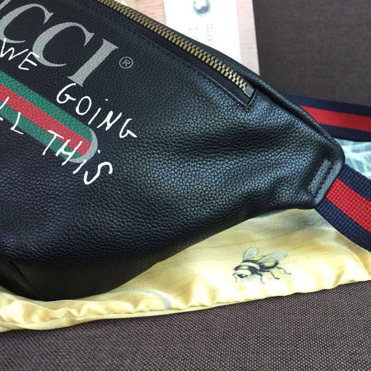 Glami Print Waist Belt Bag Black For Women And Men 15in/39cm Glami 530412
