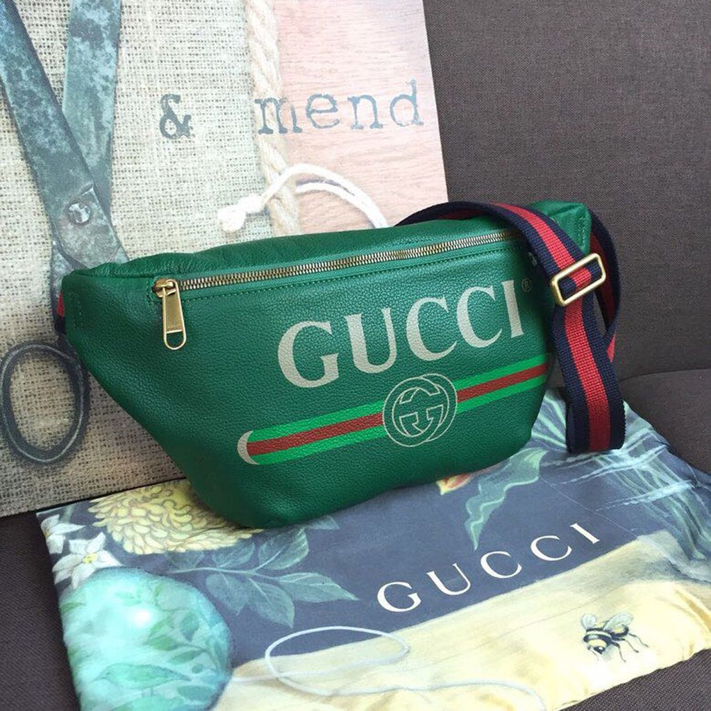 Glami Print Waist Belt Bag Green For Women And Men 15in/39cm Glami 530412