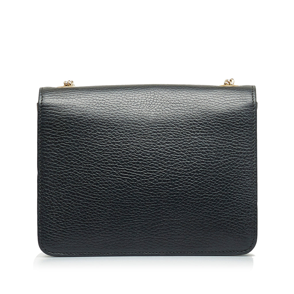 Gucci Interlocking G Black Dollar Calfskin
