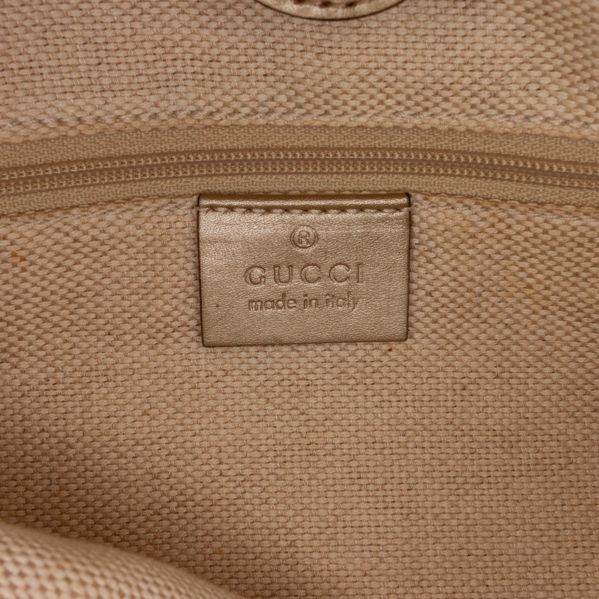 Brown Gucci GG Canvas Sukey Tote