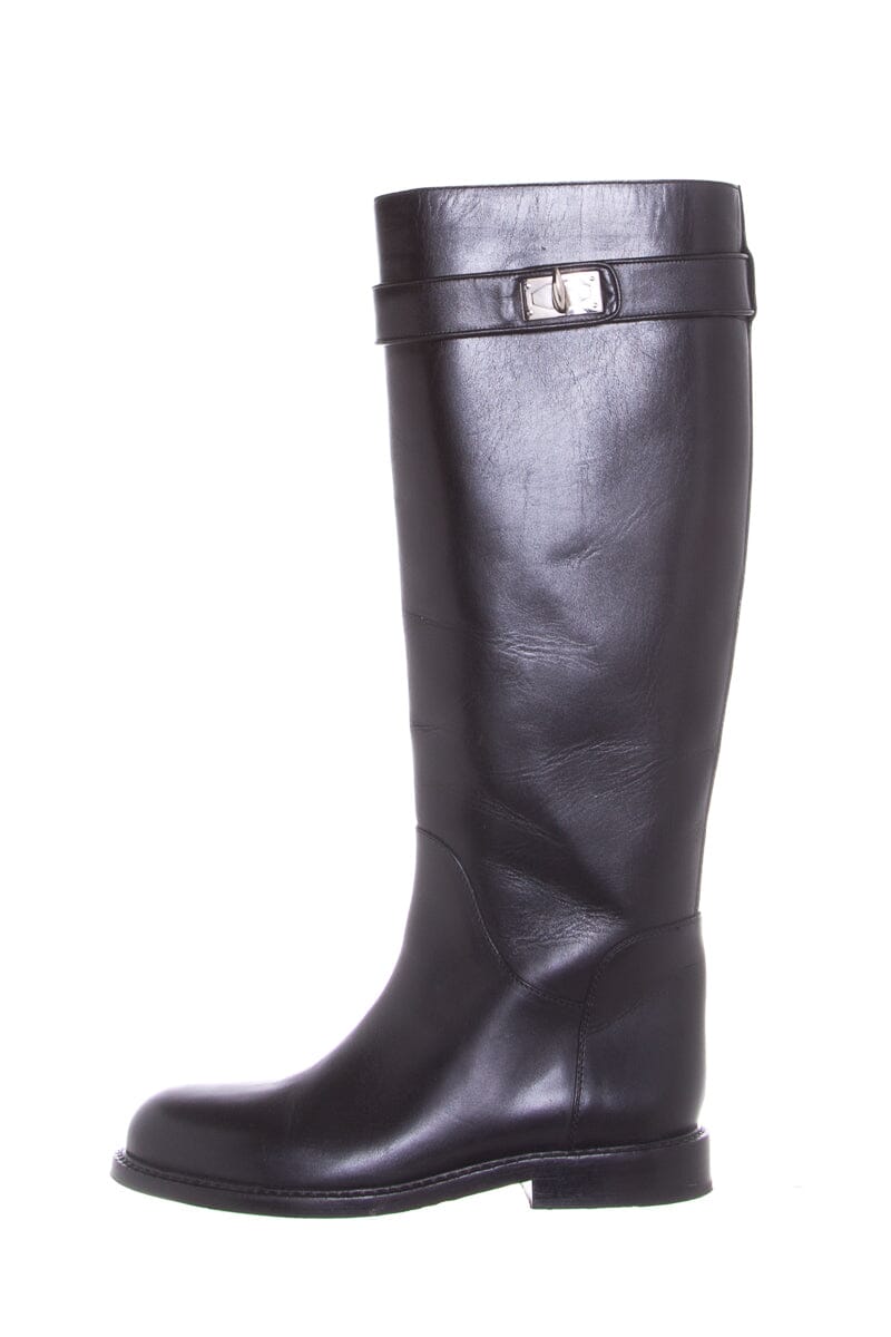 Givenchy Black Shark Tooth Tall Boots SZ 36