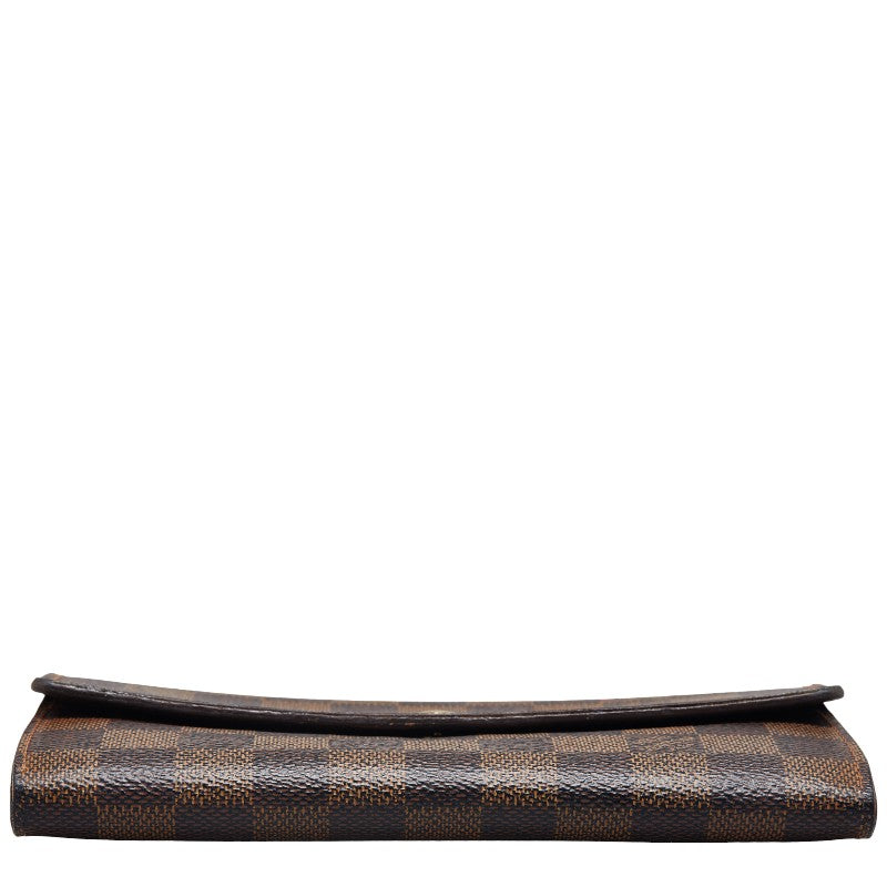 Louis Vuitton Damier Portemone Crédit Long Wallet N61726 Eve Brown PVC  Louis Vuitton