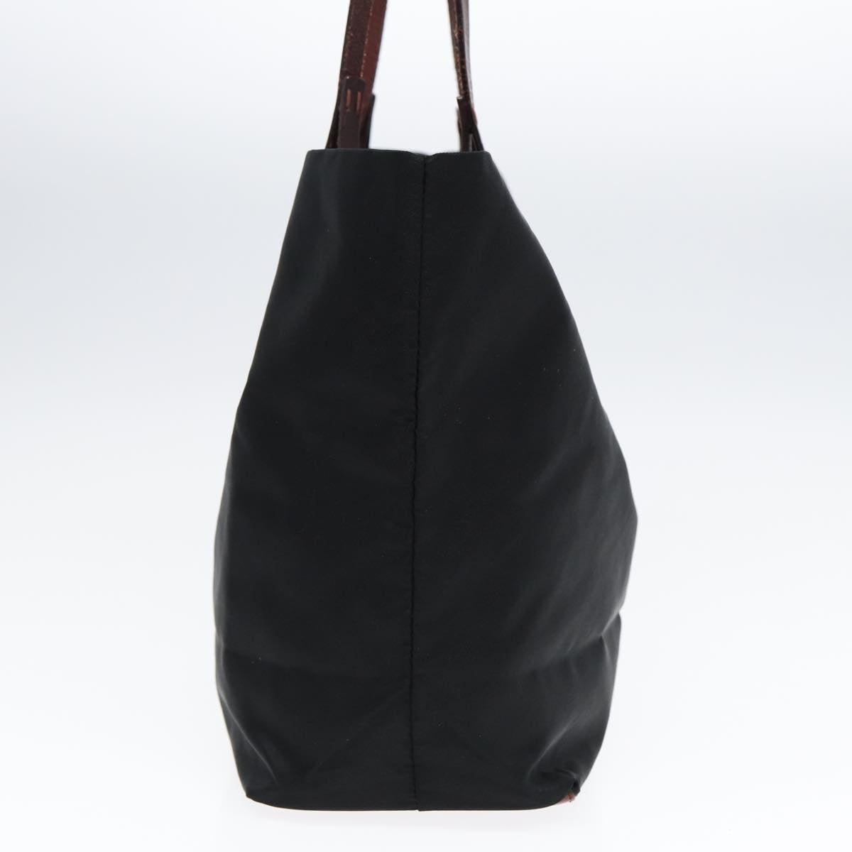 FENDI Tote Bag Nylon Black Silver 88083
