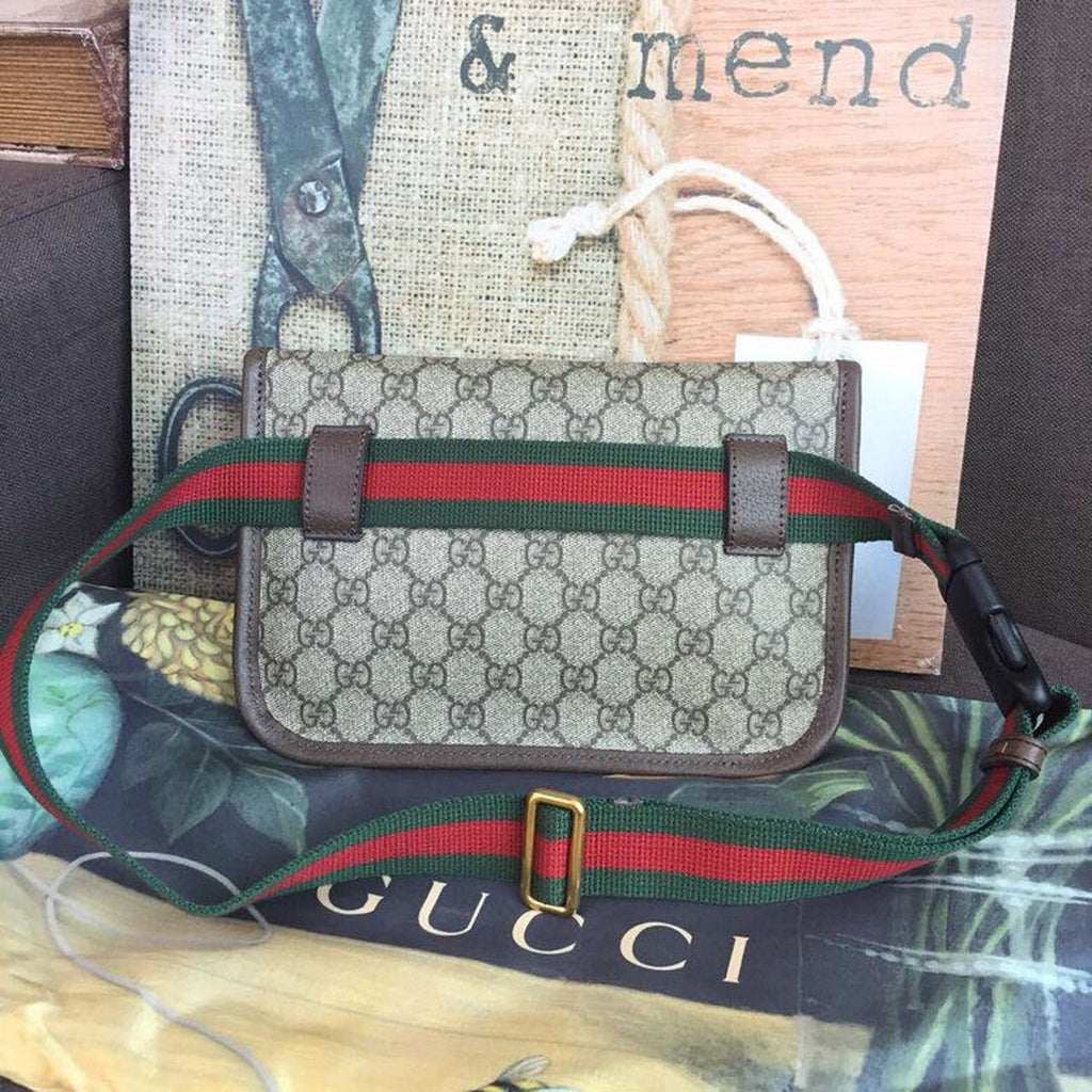 gg Neo Vintage gg Supreme Belt Bag Beige/ebony gg Supreme Canvas With Brown For Women 9.4in/24cm gg 493930 9C2VT 8745