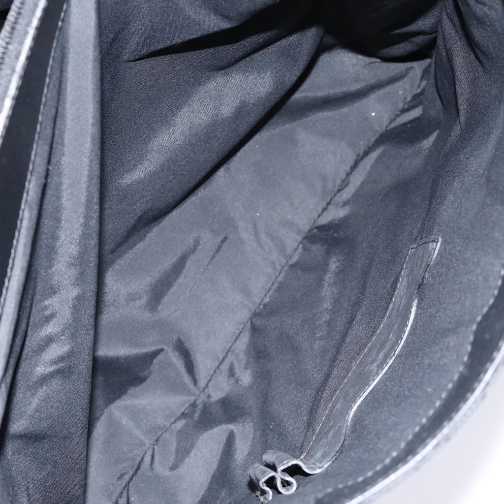 GUCCI GG Canvas Business Bag Black Silver 88143