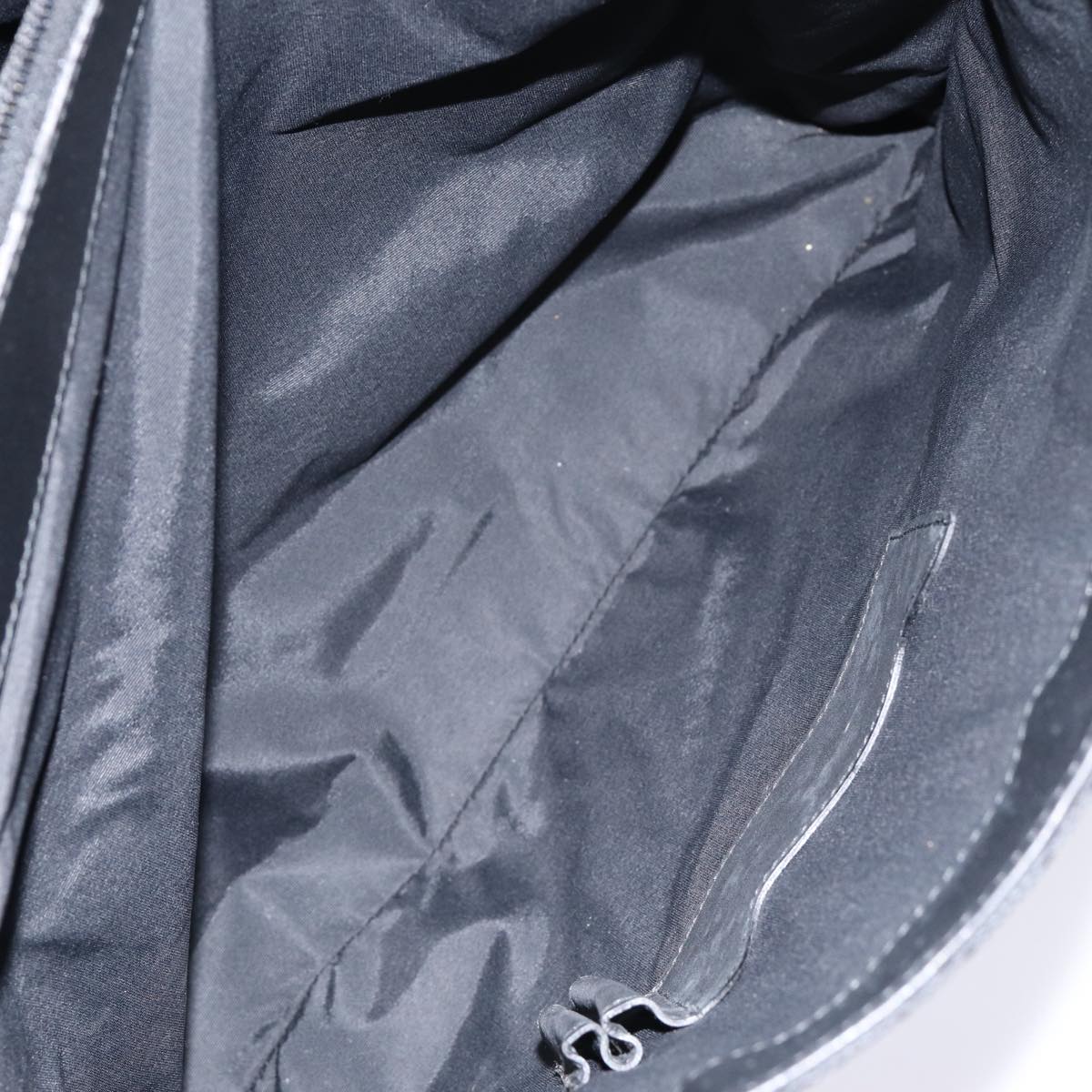 GUCCI GG Canvas Business Bag Black Silver 88143
