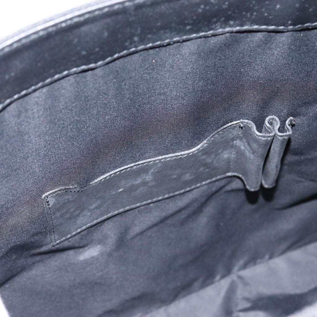 GUCCI GG Canvas Business Bag Black Silver 88143