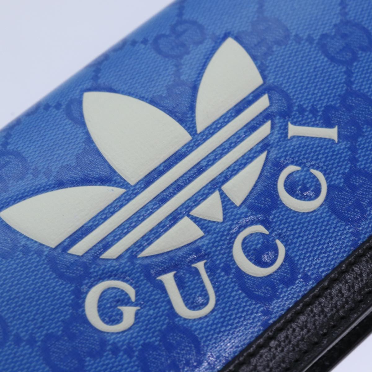 GUCCI GG Supreme Adidas Collaboration Chain Shoulder Wallet 621892 88144A