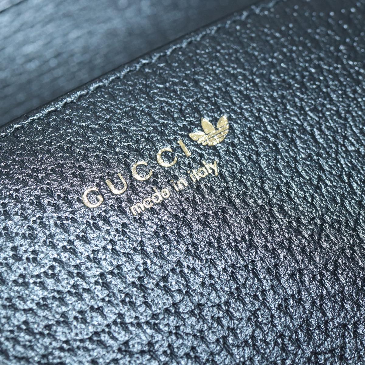 GUCCI GG Supreme Adidas Collaboration Chain Shoulder Wallet 621892 88144A
