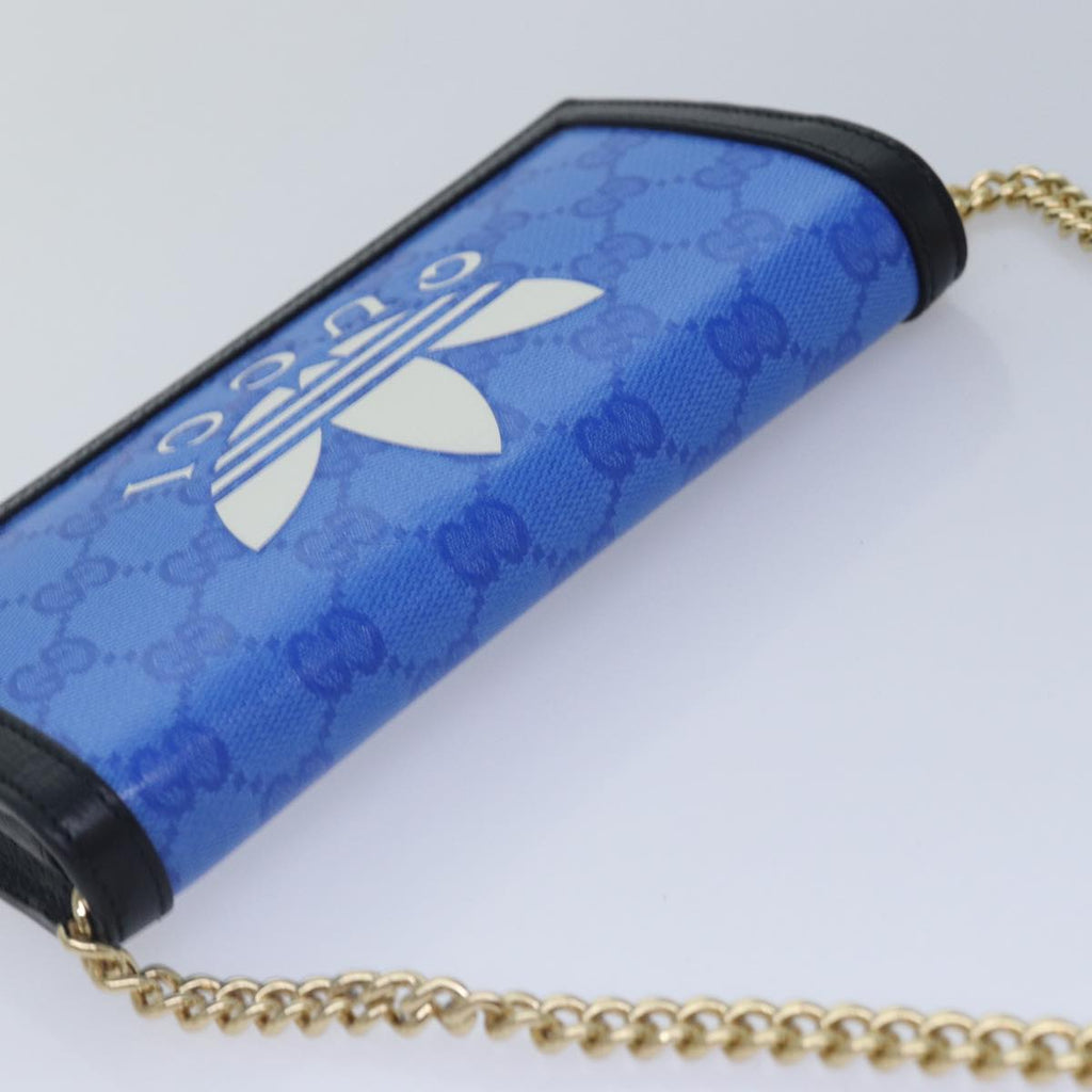 GUCCI GG Supreme Adidas Collaboration Chain Shoulder Wallet 621892 88144A