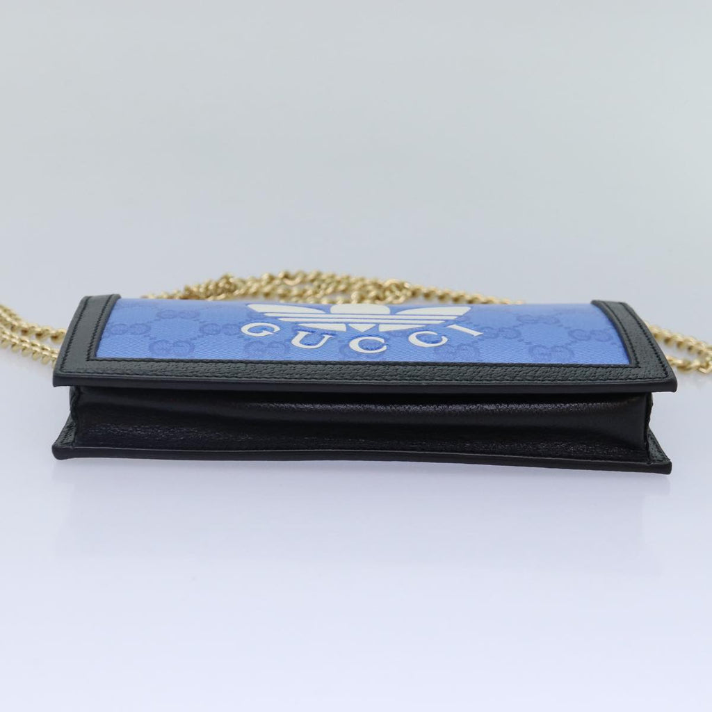 GUCCI GG Supreme Adidas Collaboration Chain Shoulder Wallet 621892 88144A