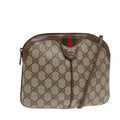 GUCCI GG Supreme Web Sherry Line Shoulder Bag PVC Beige 904 02 047 88145