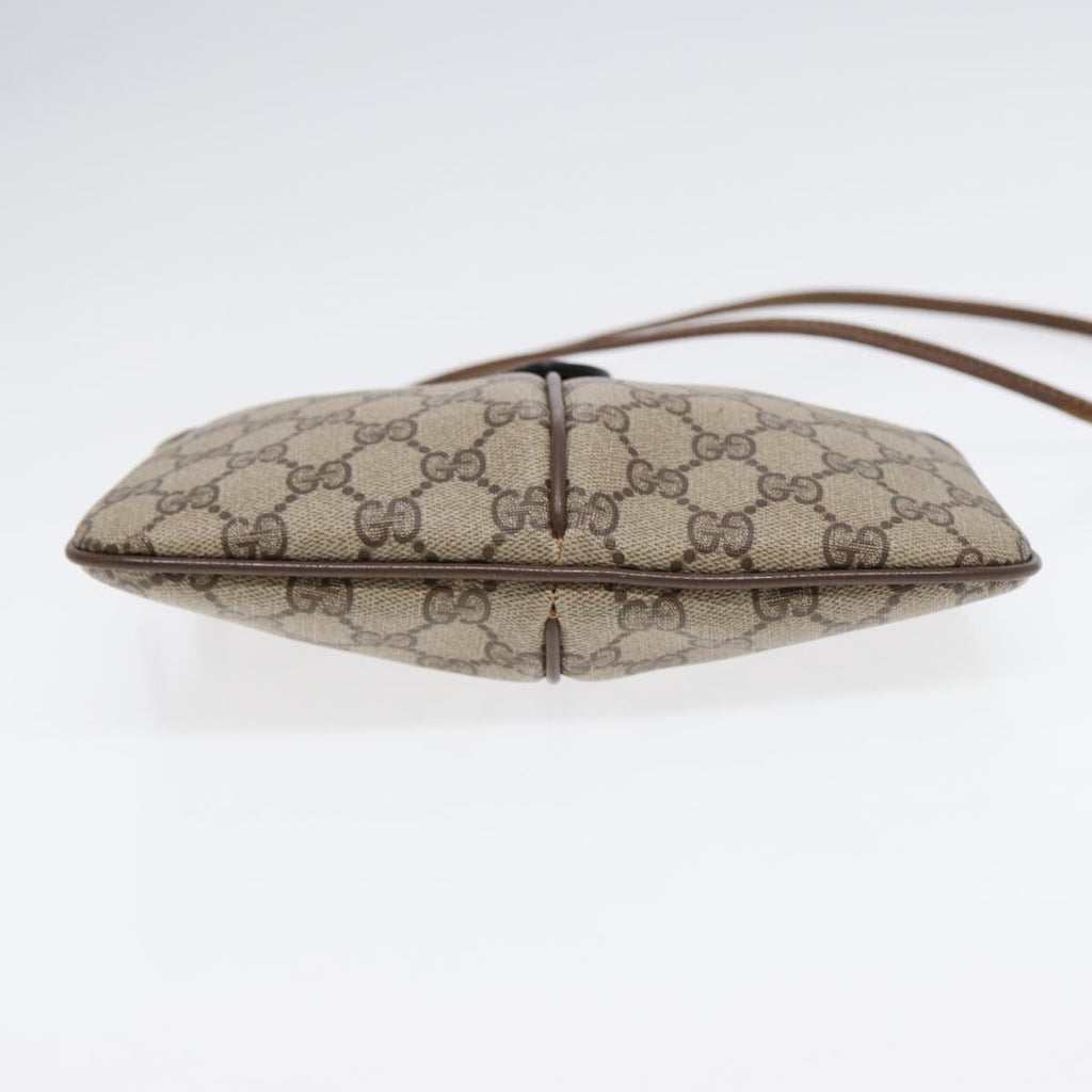 GUCCI GG Supreme Web Sherry Line Shoulder Bag PVC Beige 904 02 047 88145