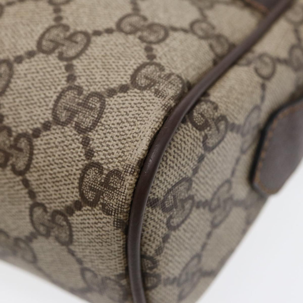 GUCCI GG Supreme Web Sherry Line Shoulder Bag PVC Beige 72 001 4071 88146