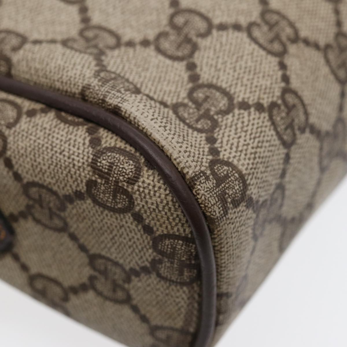 GUCCI GG Supreme Web Sherry Line Shoulder Bag PVC Beige 72 001 4071 88146