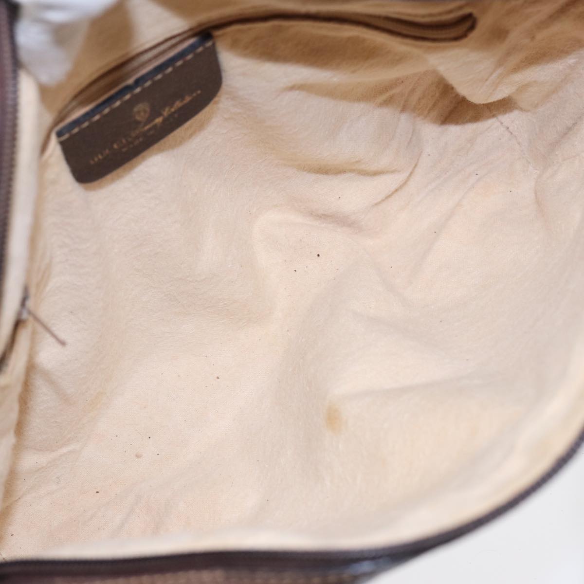 GUCCI GG Supreme Web Sherry Line Shoulder Bag PVC Beige 72 001 4071 88146