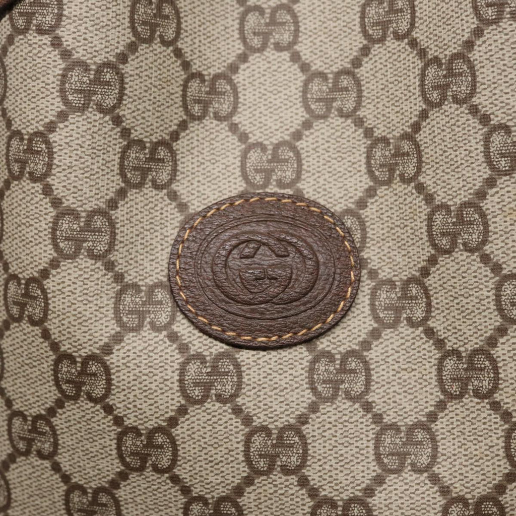 GUCCI GG Supreme Web Sherry Line Shoulder Bag Beige Gold 001 164 0933 88150