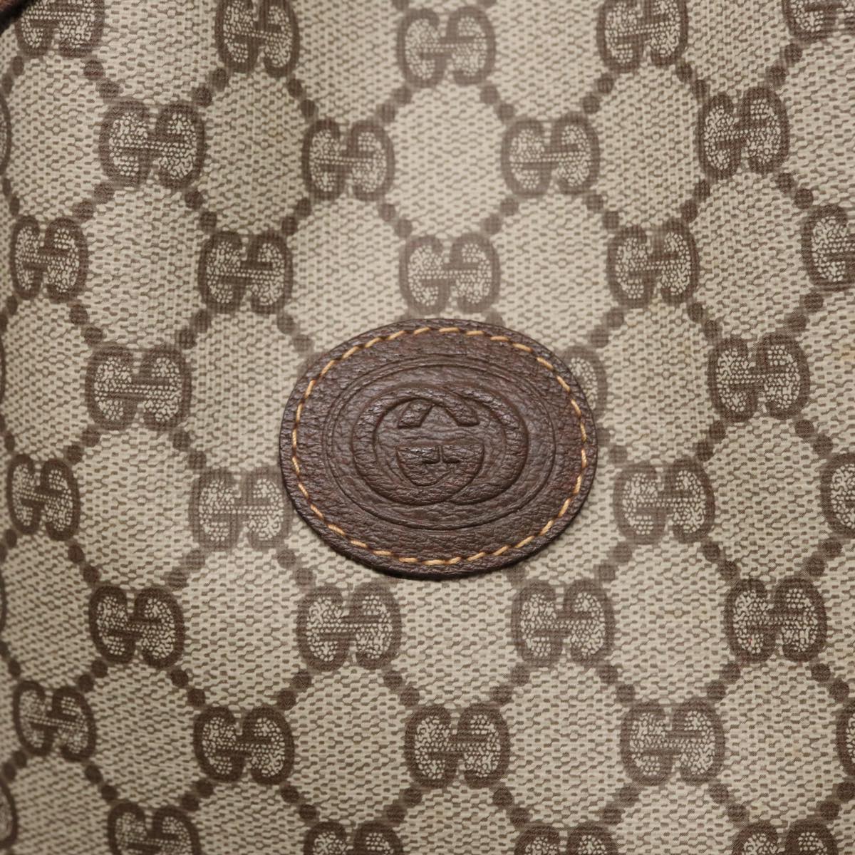 GUCCI GG Supreme Web Sherry Line Shoulder Bag Beige Gold 001 164 0933 88150