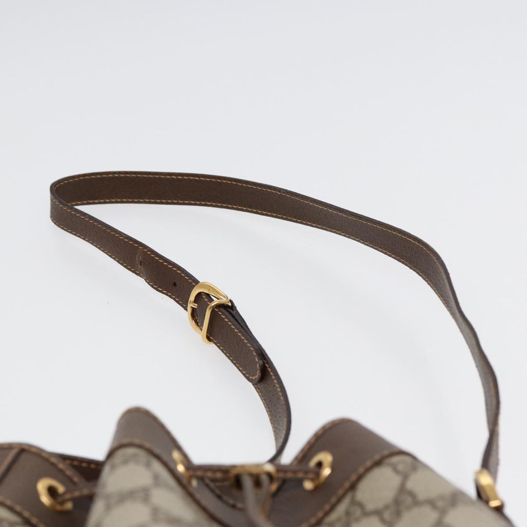 GUCCI GG Supreme Web Sherry Line Shoulder Bag Beige Gold 001 164 0933 88150